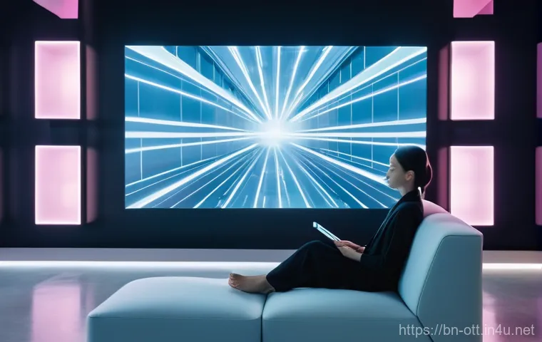 OTT 콘텐츠의 문화적 다변화 - **Prompt:** "A dynamic split-panel or triptych image illustrating the modern, 'anytime, anywhere' vi... OTT 콘텐츠의 문화적 다변화 - **Prompt:** "A dynamic split-panel or triptych image illustrating the modern, 'anytime, anywhere' vi...