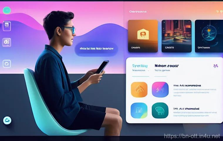 OTT 서비스에 대한 기대 - **Prompt:** "A vibrant, dynamic illustration showcasing the widespread enjoyment of OTT platforms. I... OTT 서비스에 대한 기대 - **Prompt:** "A vibrant, dynamic illustration showcasing the widespread enjoyment of OTT platforms. I...