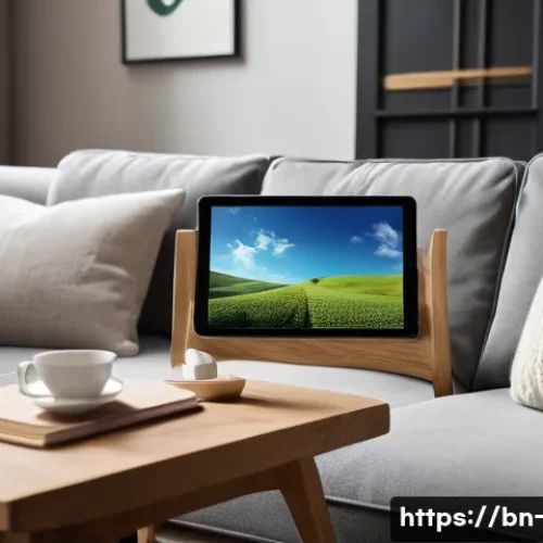 Home 29 OTT 플랫폼 장단점 - **Prompt:** A young adult (15+), dressed in comfortable, modest loungewear, is curled up on a plush ...